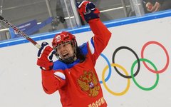 Галина Скиба радуется забитой шайбе © РИА Новости, Владимир Федоренко